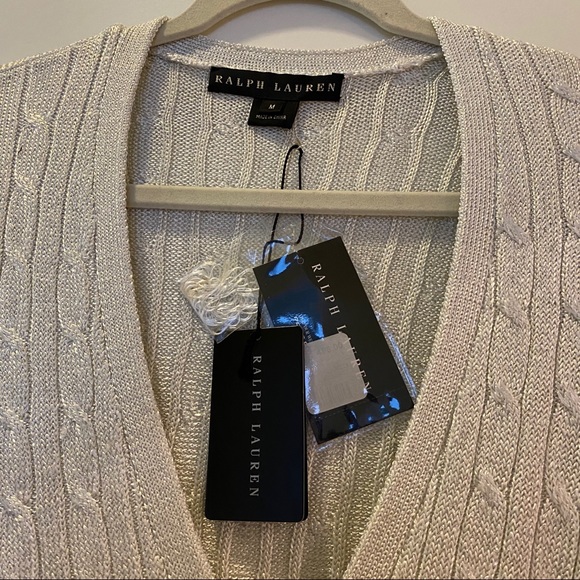 Ralph Lauren Buttoned Sparkling Sweater - Picture 2 of 8